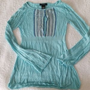 Knitted short tunic top